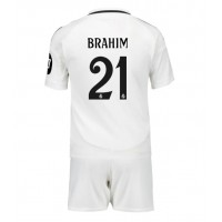 Real Madrid Brahim Diaz #21 Fotballklær Hjemmedraktsett Barn 2024-25 Kortermet (+ korte bukser)